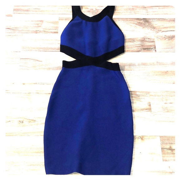 royal blue club dress